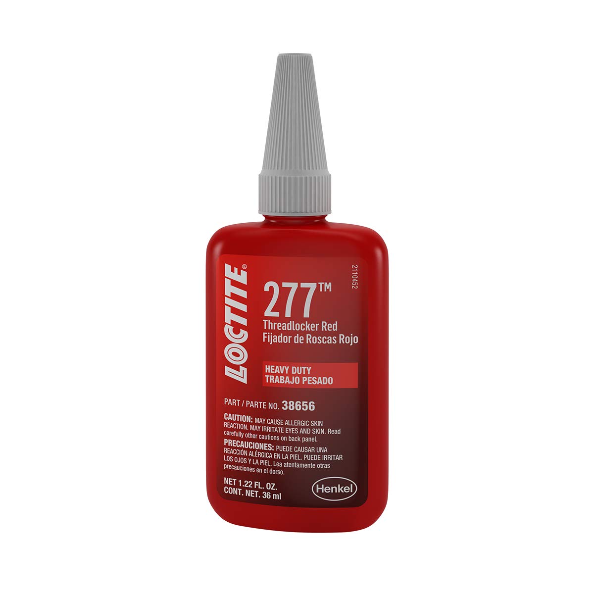 Loctite 277 front bottle showing label and volume 36 ml for professional fastening