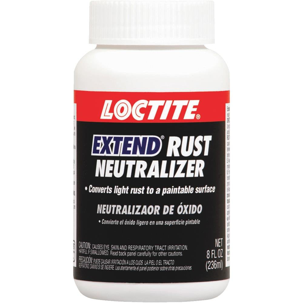 Loctite being brushed onto rusty metal showing easy application and protection