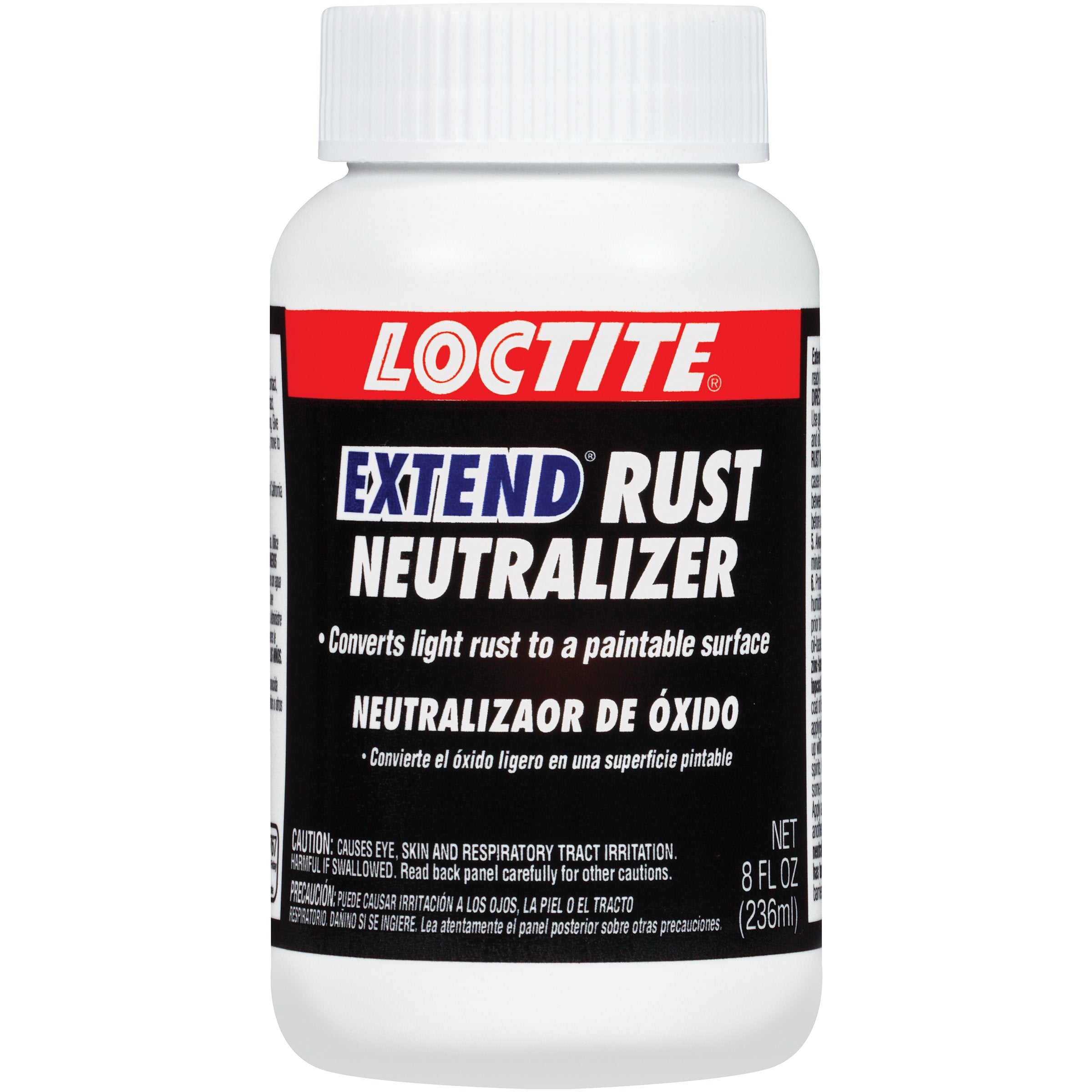 Loctite bottle front label showing product and fast rust conversion benefit