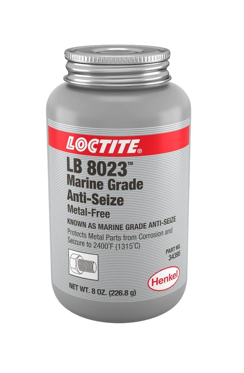 Loctite bottle close-up showing marine corrosion protection benefit