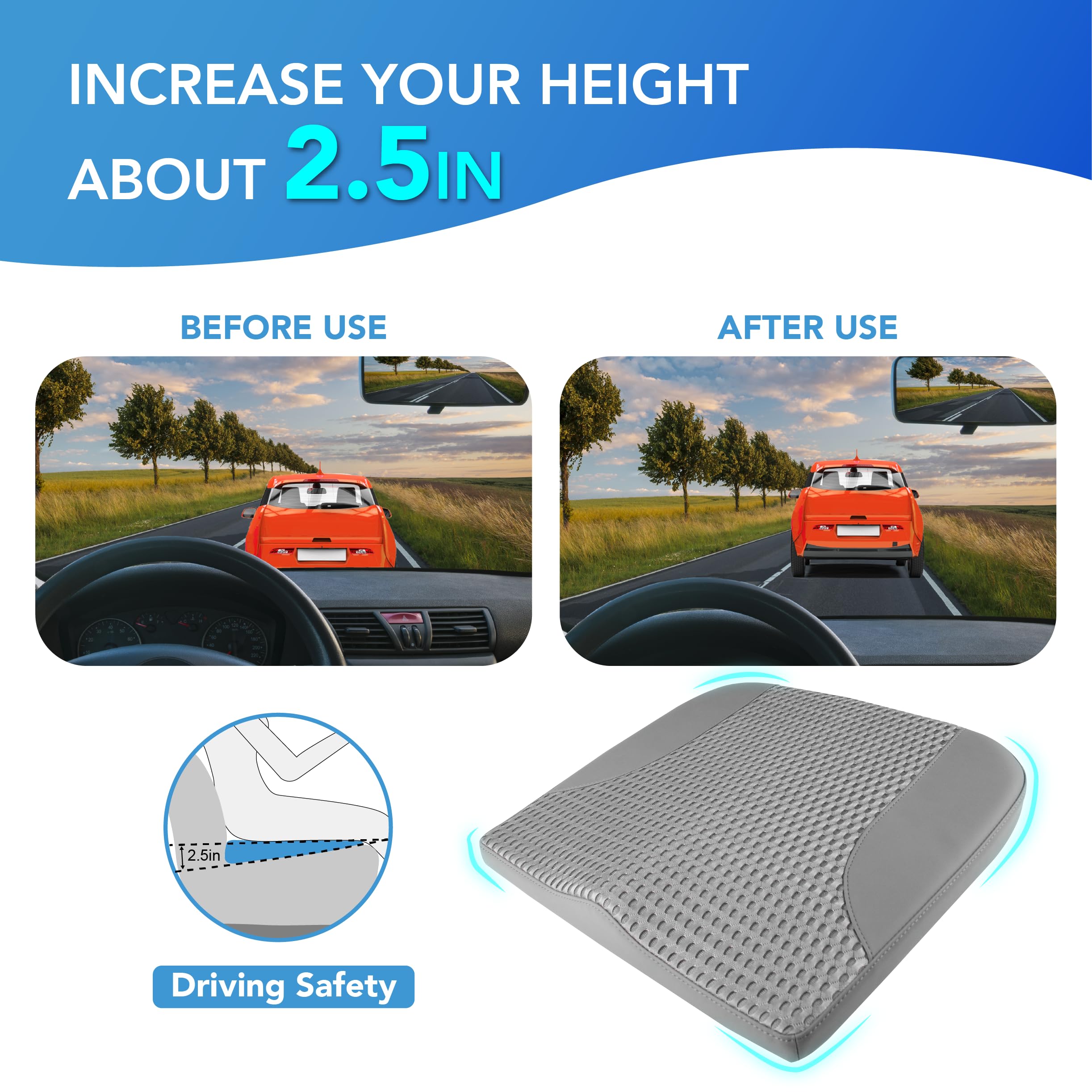 Lofty Aim anti-slip bottom keeping cushion securely in place