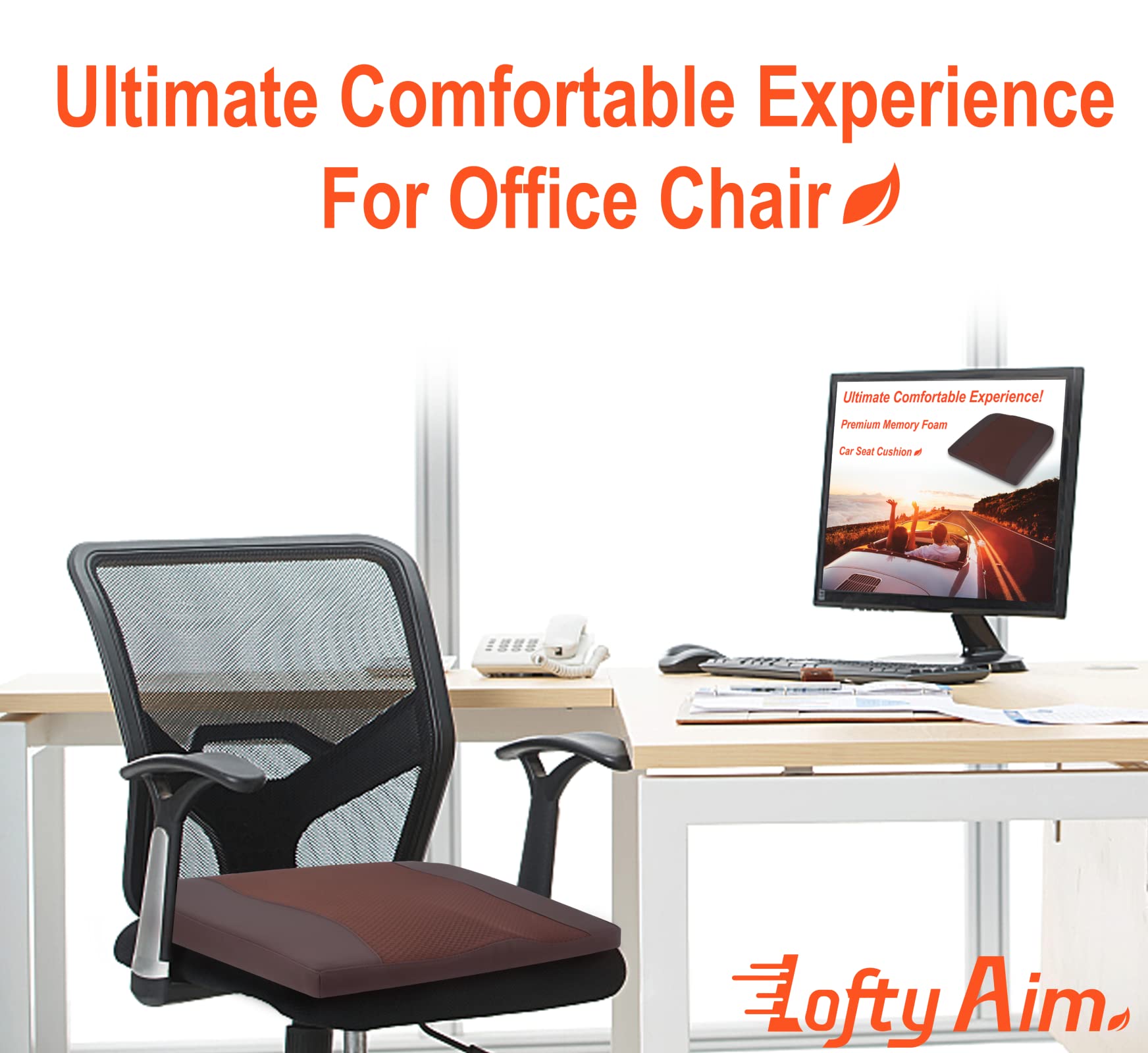 Lofty Aim non-slip base detail ensuring cushion stays securely in place