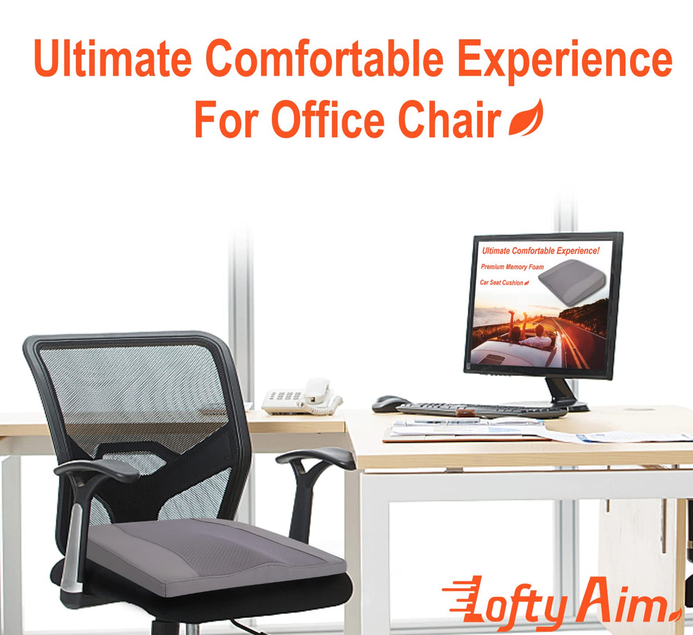 Lofty Aim non-slip base keeping cushion stable and secure in car