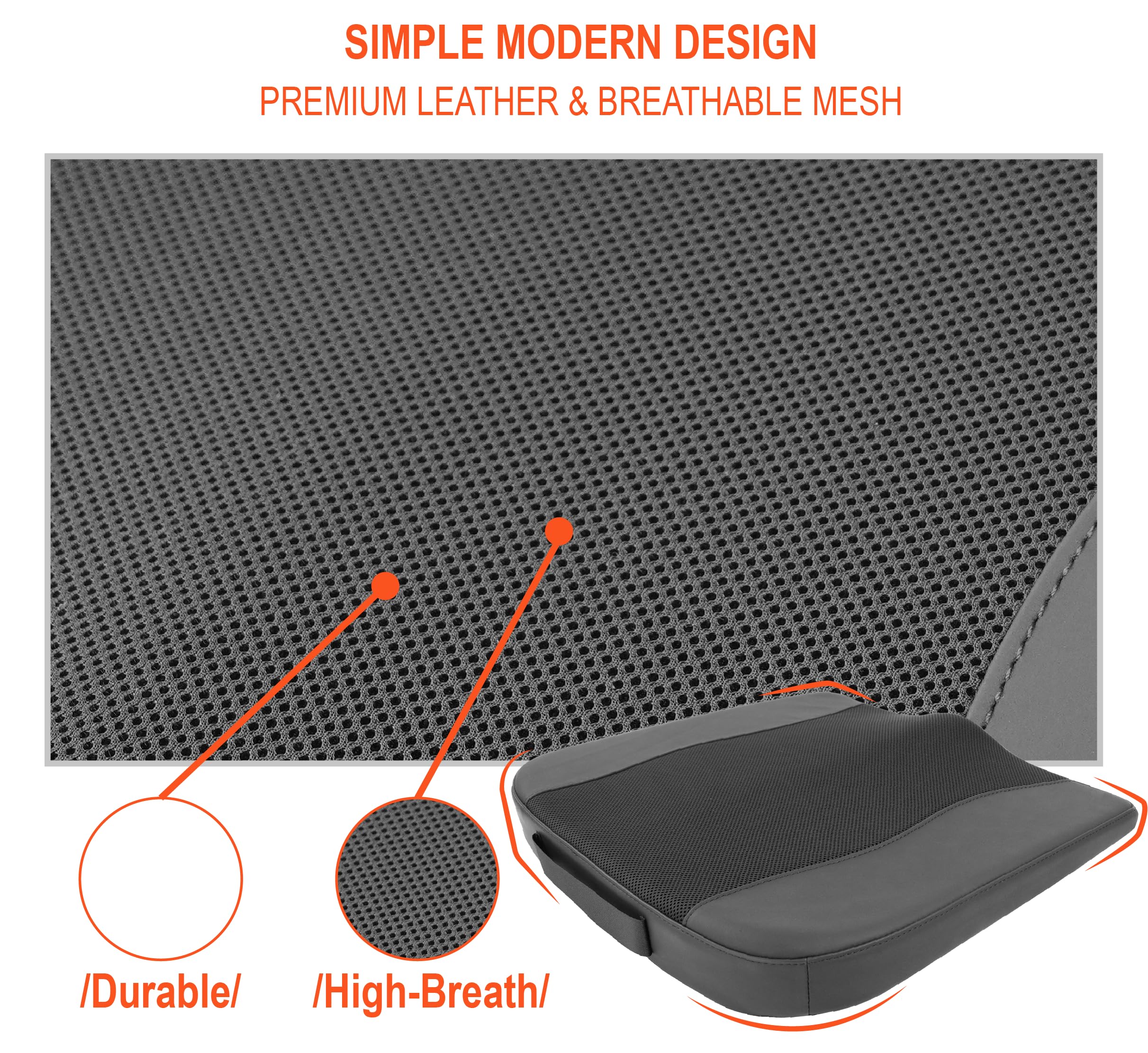 Lofty Aim cushion next to ruler showing 2.5 inch lift for better sightlines