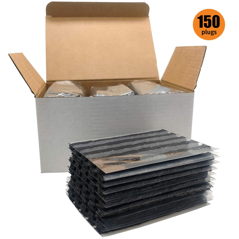 LOGOL labeled storage container with plugs showing organized bulk supply