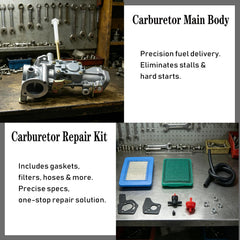 Loiezuir kit laid out with gaskets and filters for complete tune-up convenience