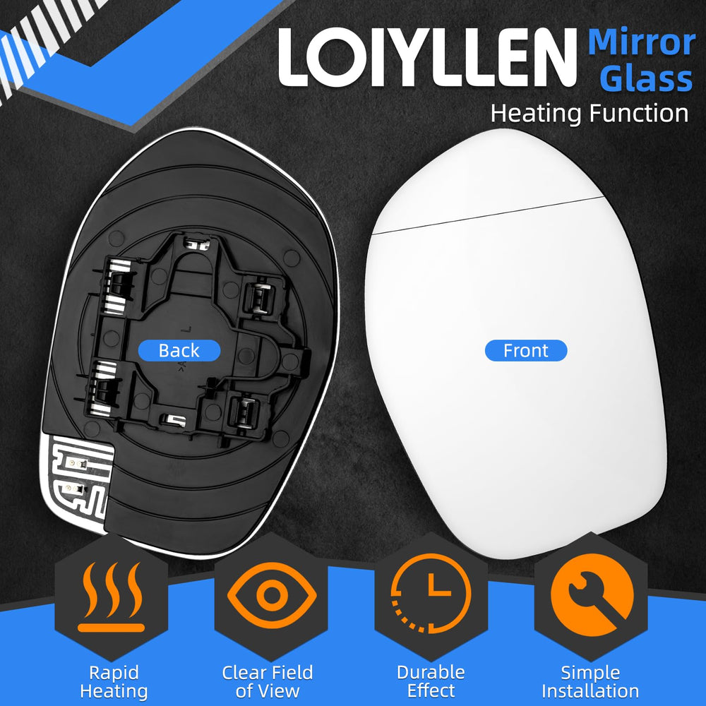 LOIYLLEN backplate with heating element and connector for quick vehicle hookup