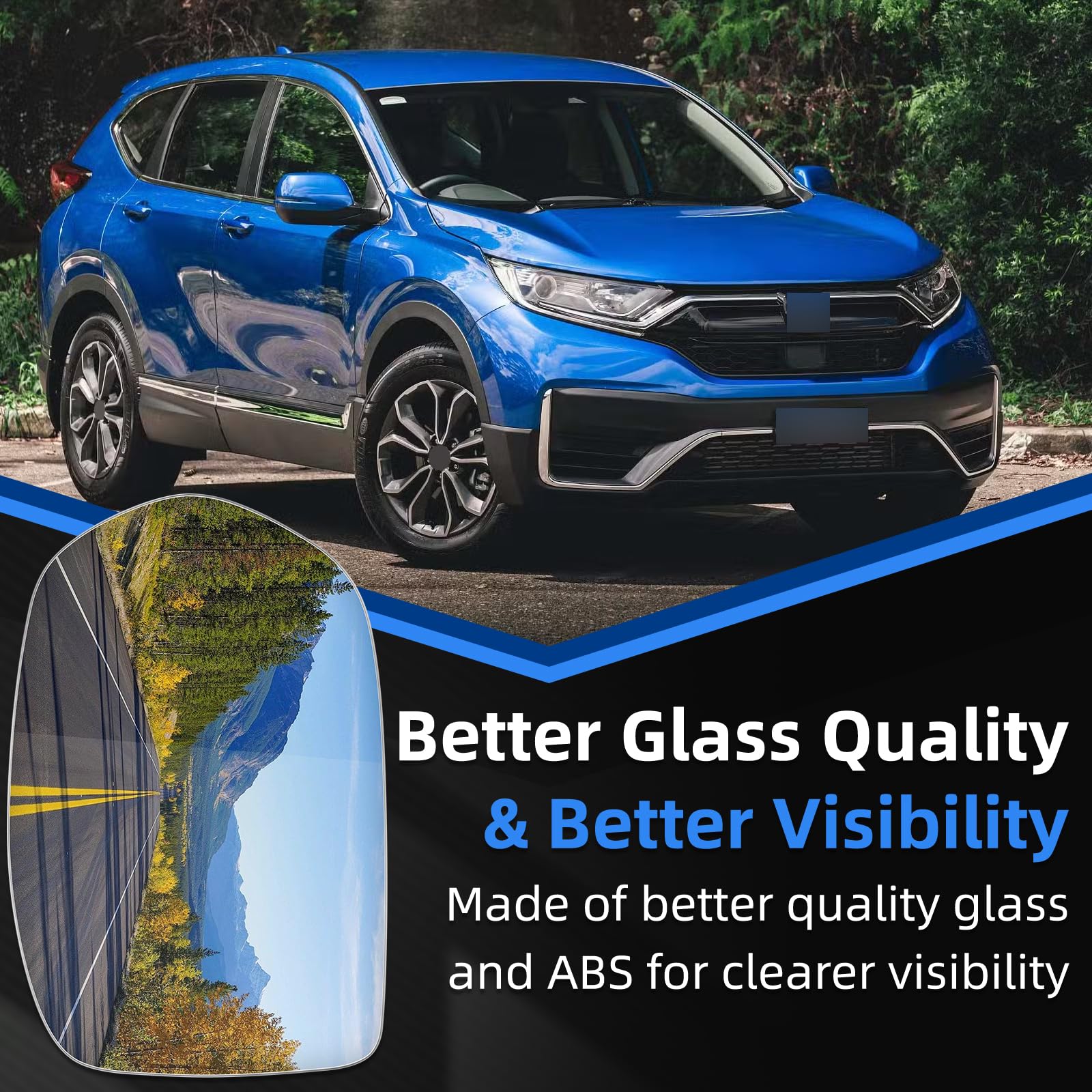 LOIYLLEN reflection clarity comparison highlighting improved visibility over worn glass
