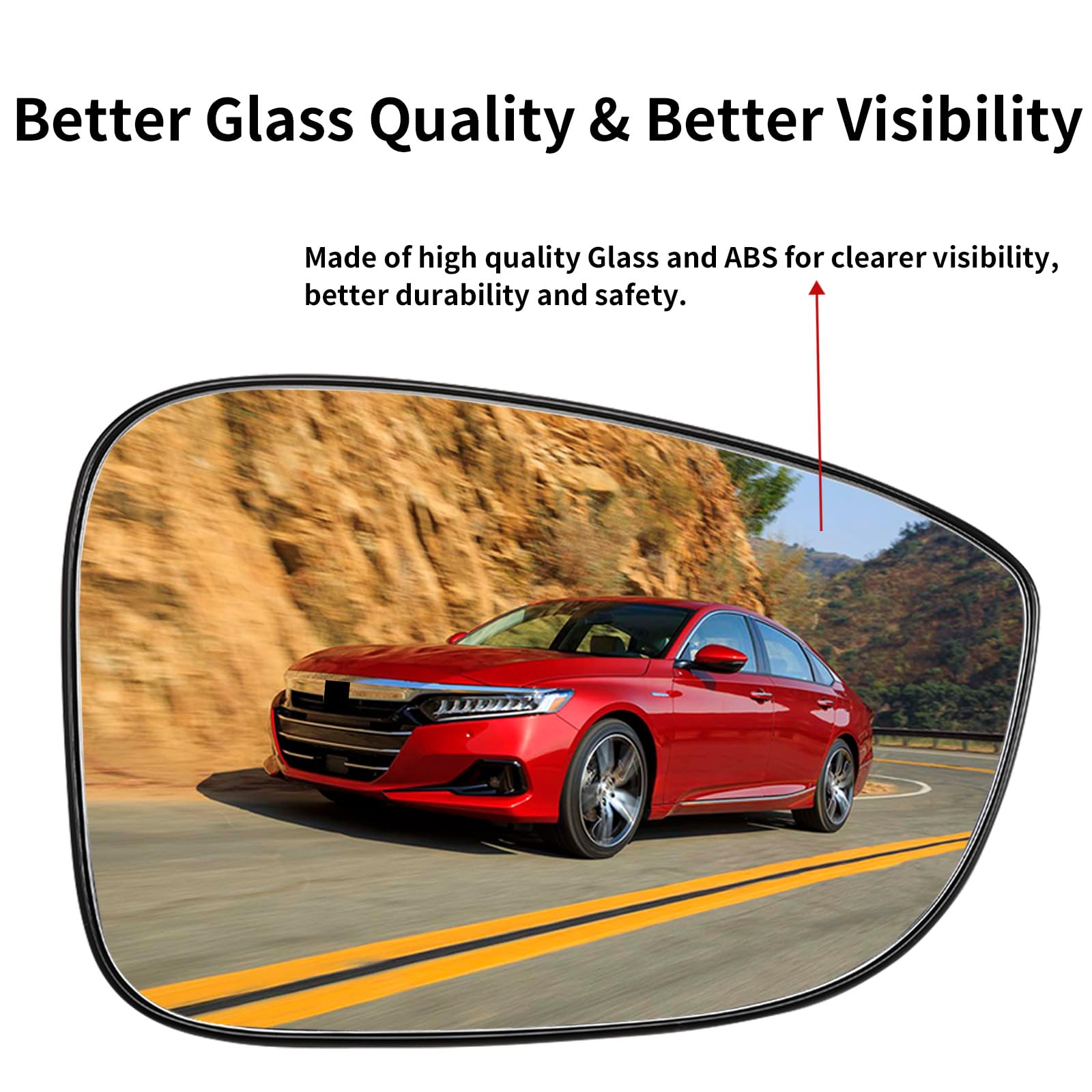 LOIYLLEN mirror beside ruler showing size and fit accuracy