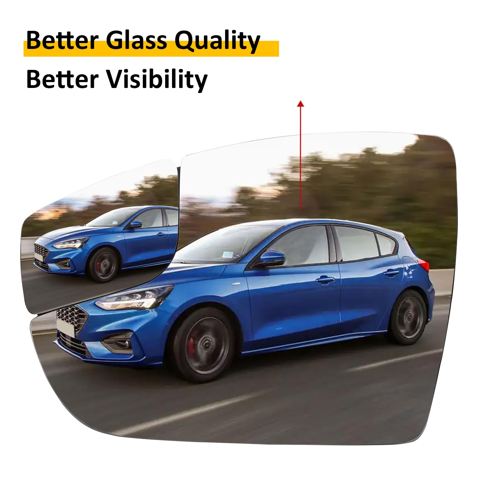 LOIYLLEN mirror glass held in hand showing size and easy handling benefit