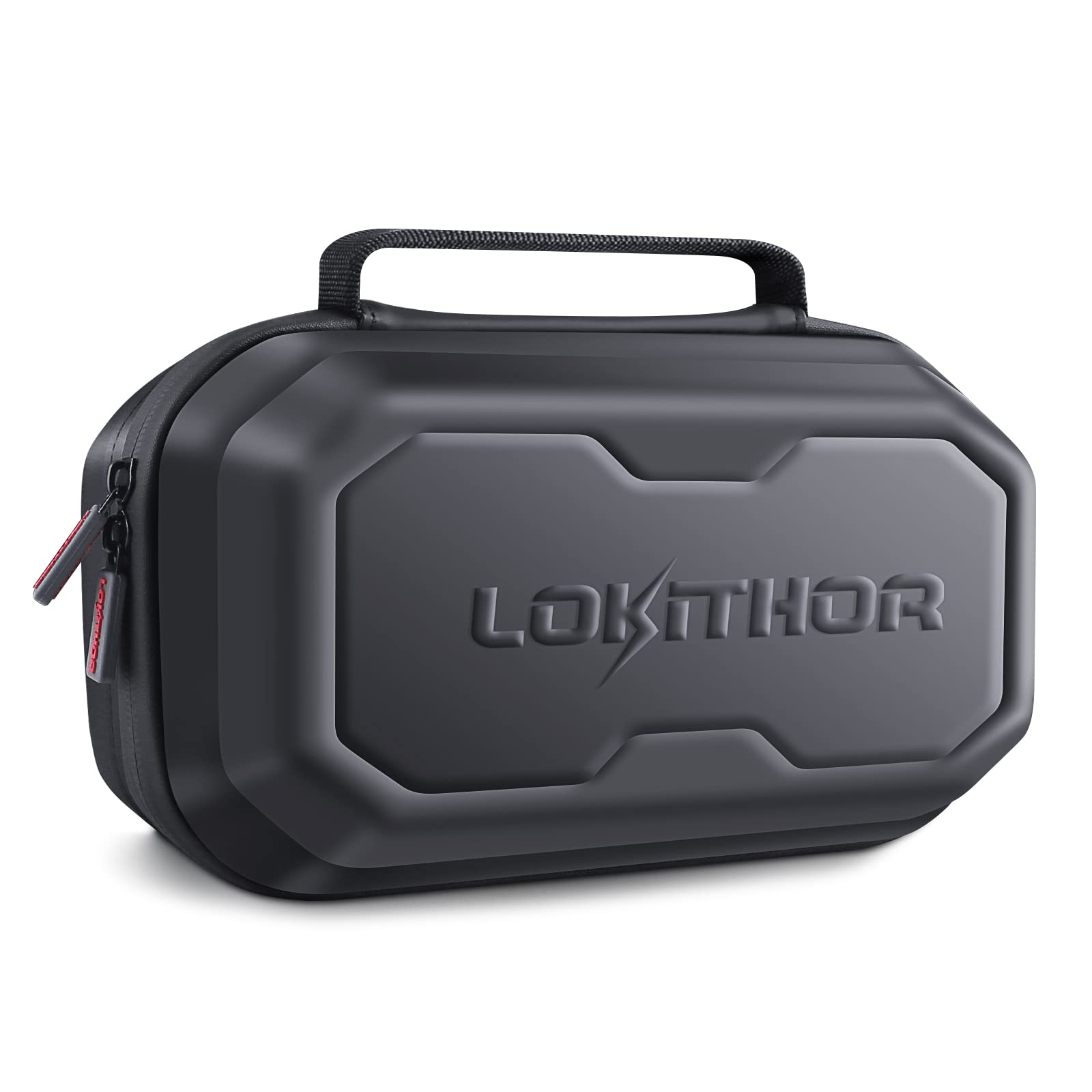LOKITHOR CASE003 front closed showing durable EVA shell and zipper for protection