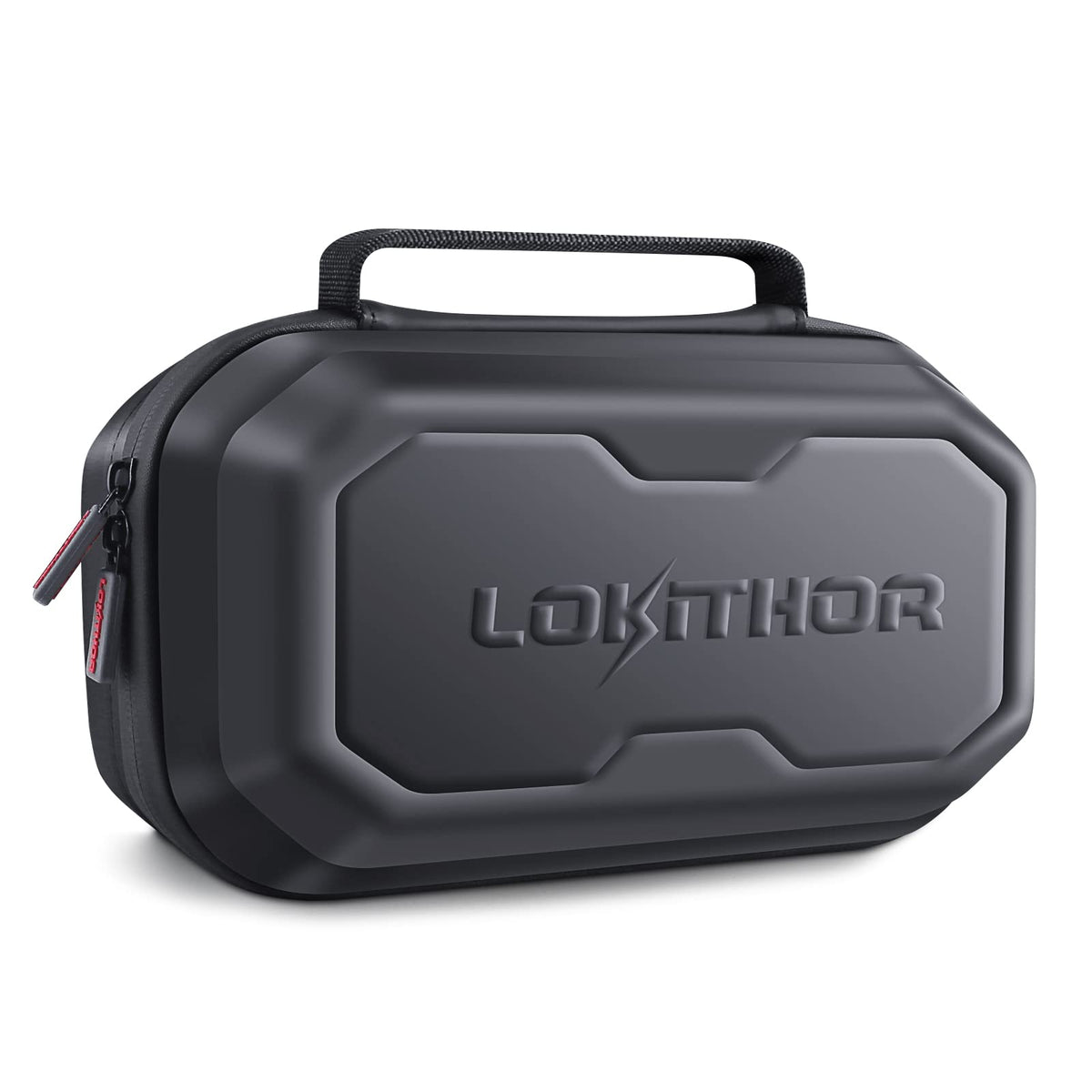 LOKITHOR CASE003 front closed showing durable EVA shell and zipper for protection