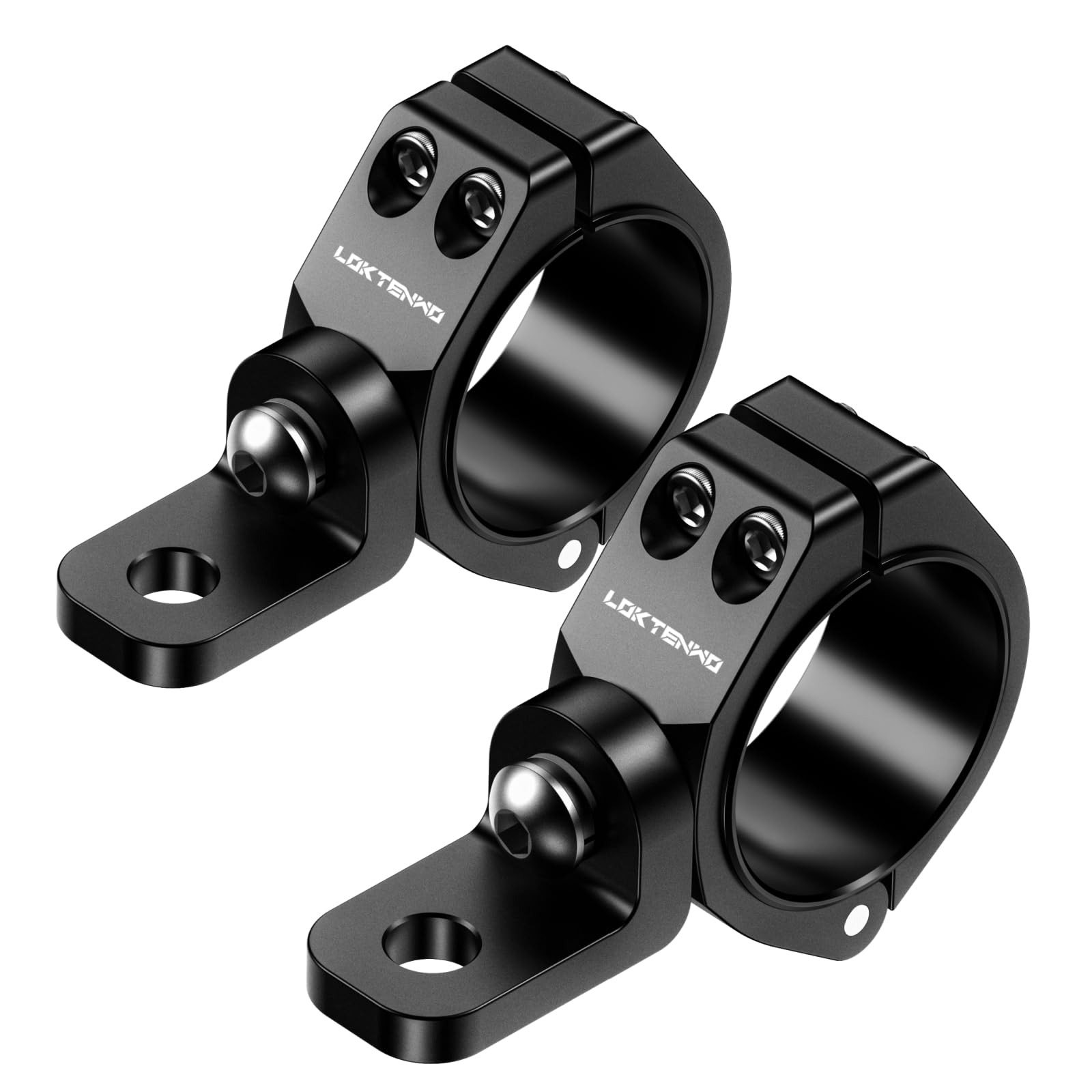 LOKTENWO front view of the two-pack heavy-duty mounts showing durable construction and fitment