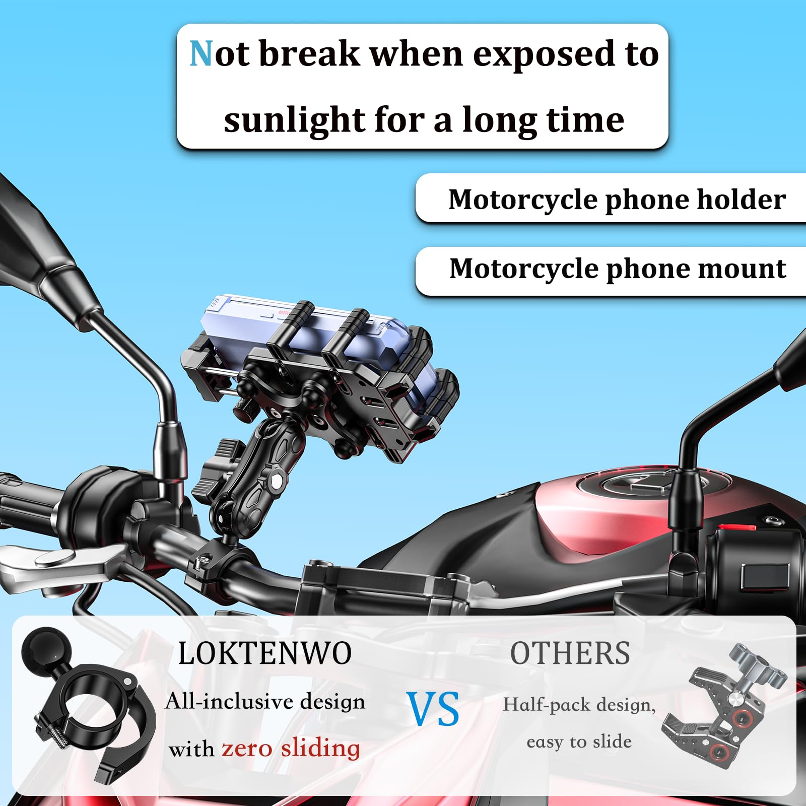 LOKTENWO lifestyle motorcycle dashboard shot enhancing rider confidence