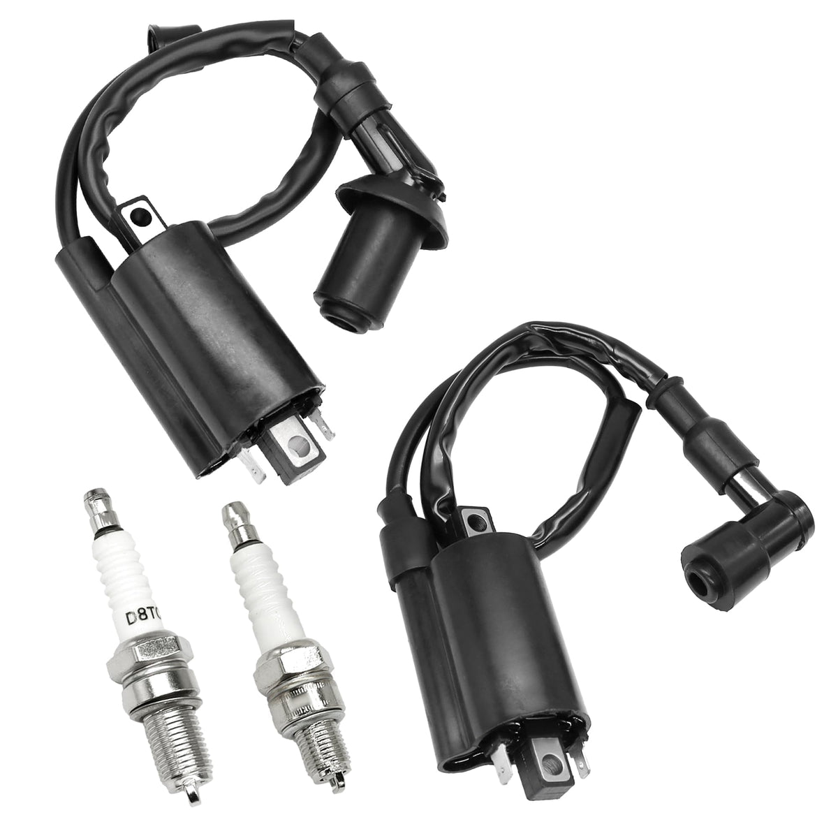 LoloWheat ignition coil front view showing mounting and fitment benefits