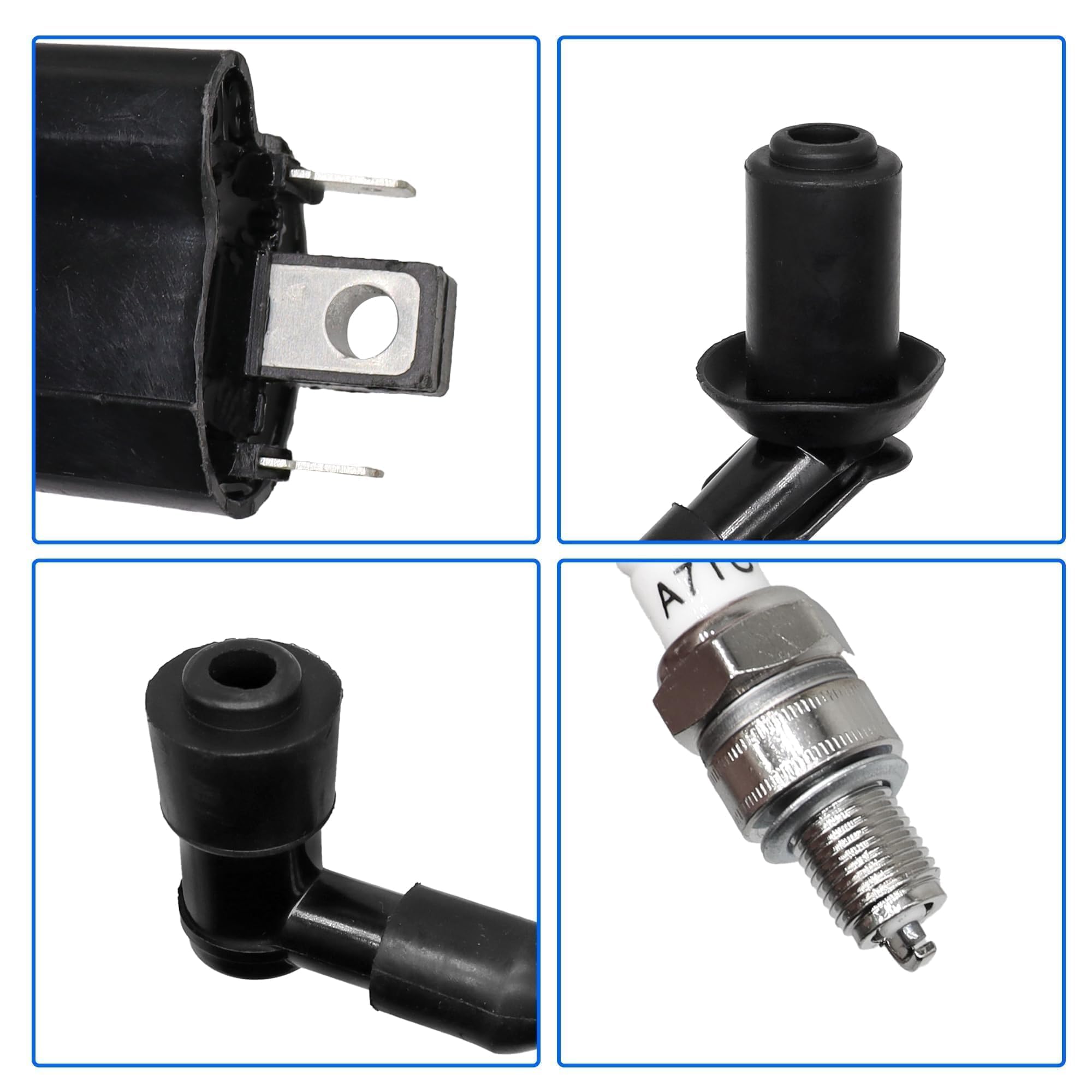 LoloWheat ignition coil size comparison showing compact OEM-matching dimensions