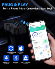 LONAUTO LB03 cable-free in-car setup for quick roadside checks