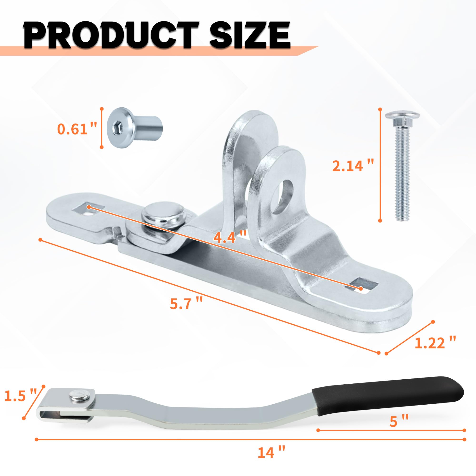 LONFFERY anti-theft screws and barrel nuts included to deter tampering benefit