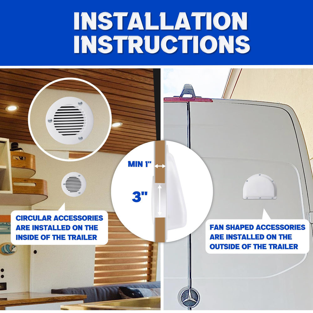 Lonffery vent installed on trailer cargo door demonstrating improved ventilation and odor control