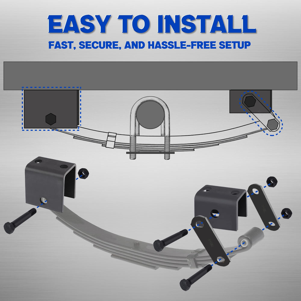 Lonffery installation on trailer frame demonstrating straightforward bolt‑on assembly