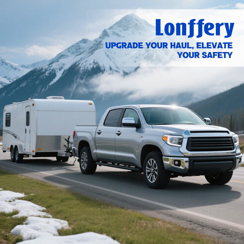 Lonffery lifestyle towing scene showing reliable suspension during trailer use