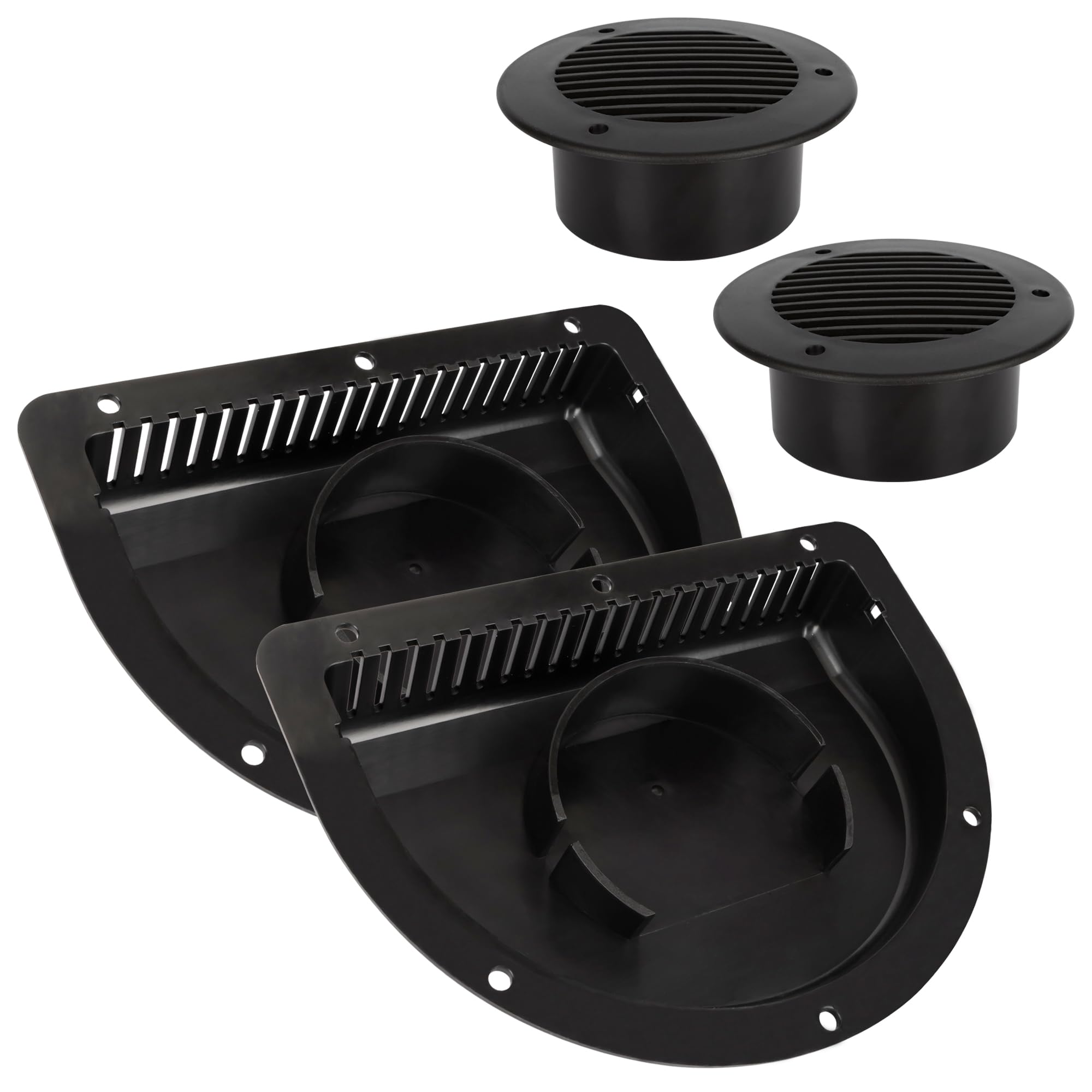 Lonffery vent front flange showing secure edge and durable mounting benefit