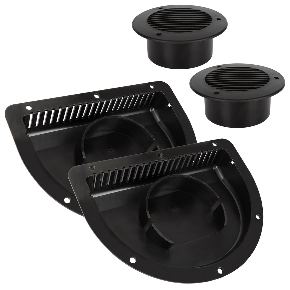 Lonffery vent front flange showing secure edge and durable mounting benefit