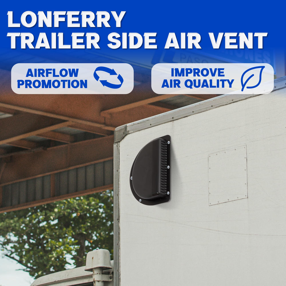 Lonffery vent side profile highlighting angled housing for steady airflow