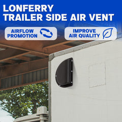 Lonffery vent side profile highlighting angled housing for steady airflow