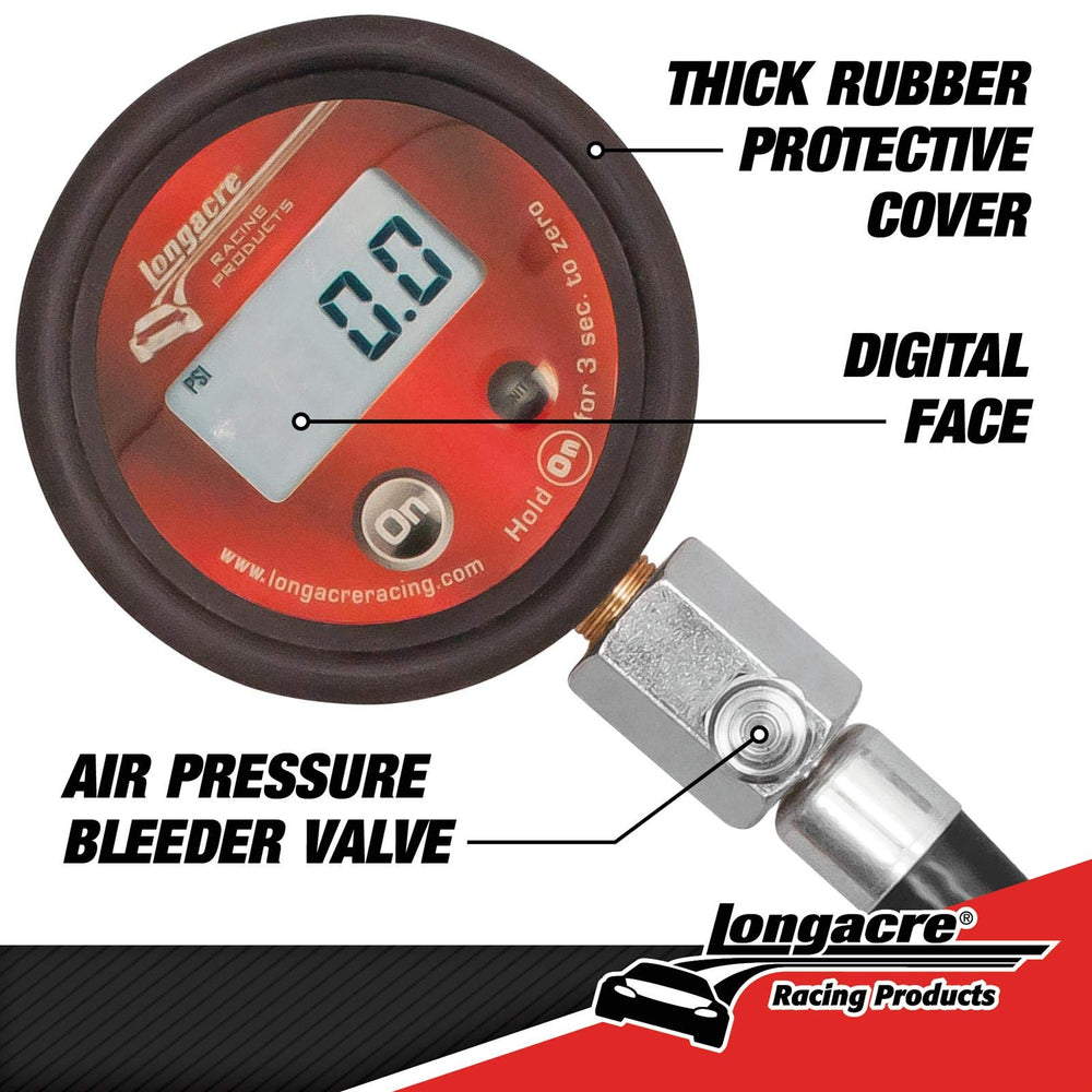 Longacre 53036 shock-resistant bumper protecting gauge from drops