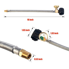 LONGADS brass fitting close-up showing secure threads for airtight connection benefit
