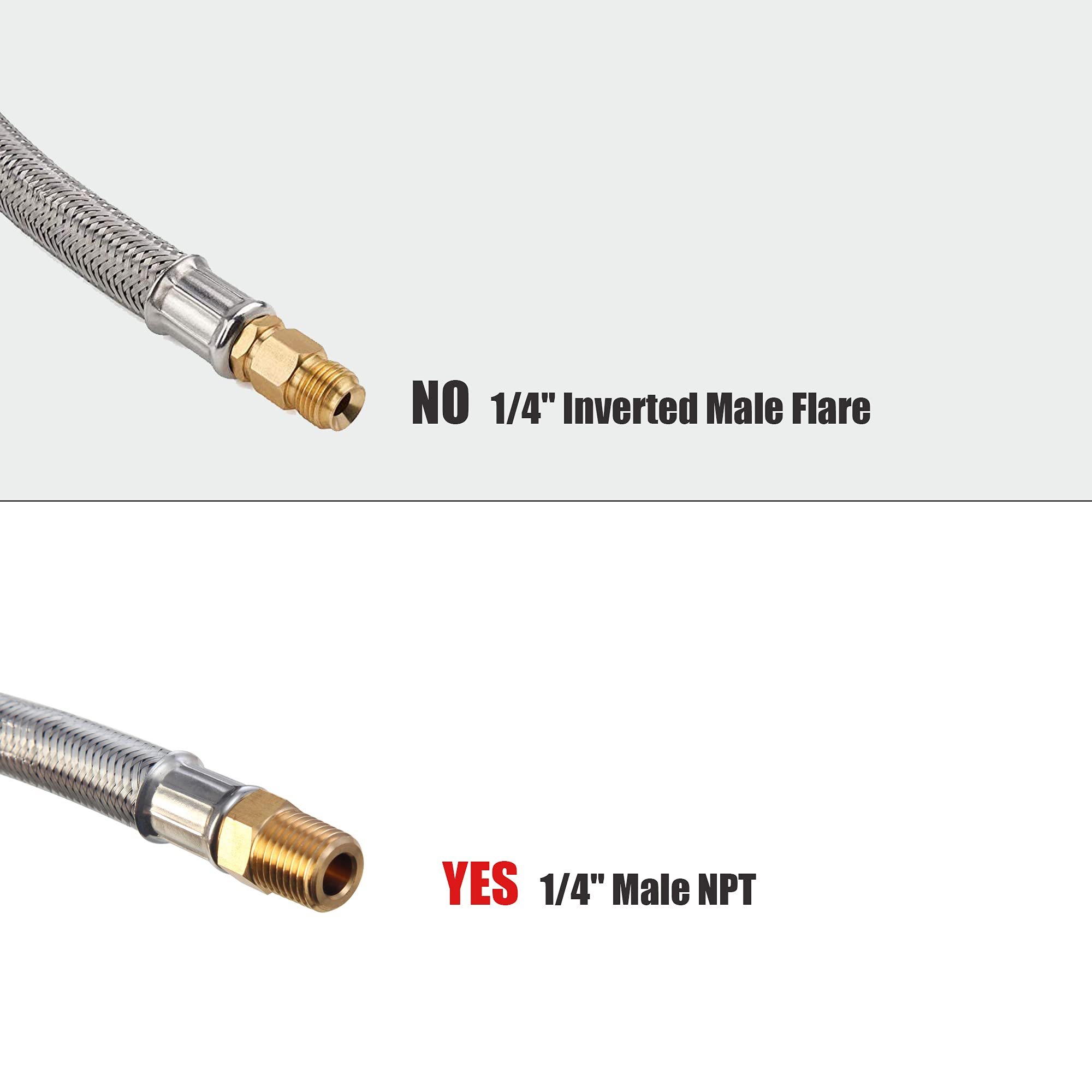 LONGADS hose connected to 4-port tee showing auxiliary supply hookup benefit