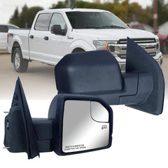 LONGLING passenger mirror front view showing complete assembly and fit