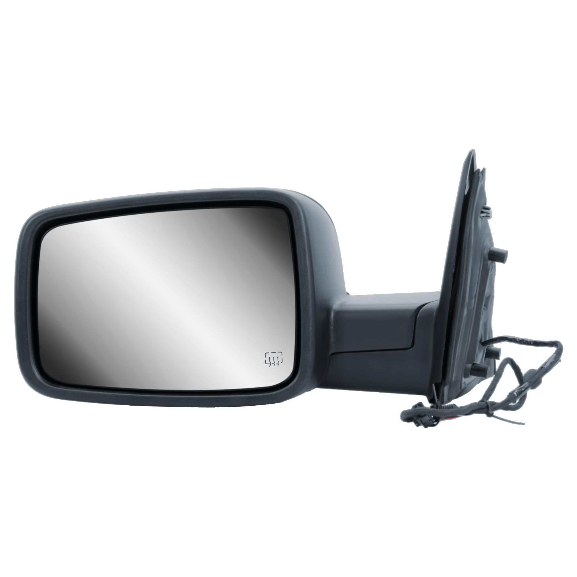 LONGLING left side mirror front view showing full replacement and improved visibility