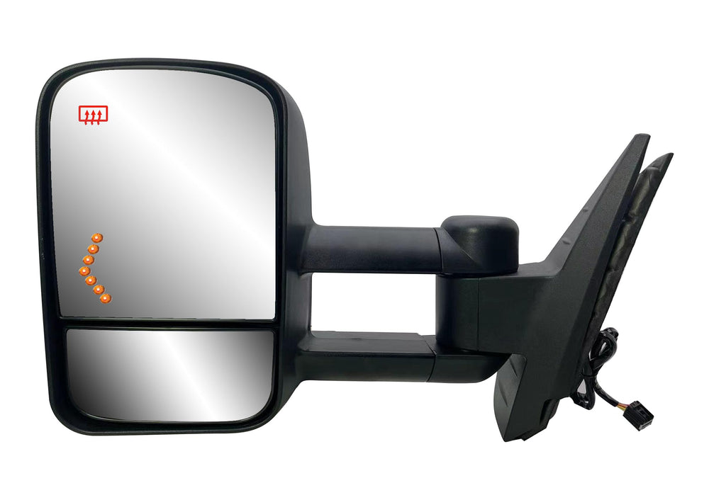 LONGLING left towing mirror front view showing full replacement benefits