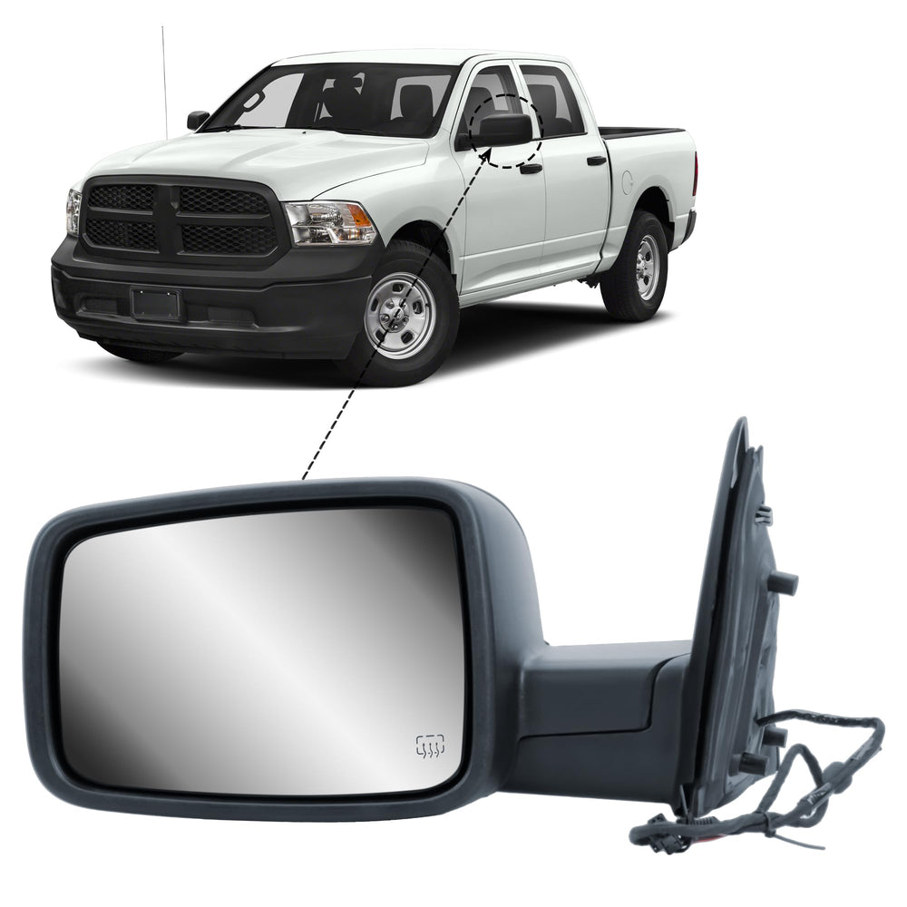 LONGLING mirror installed on Ram vehicle restoring factory appearance