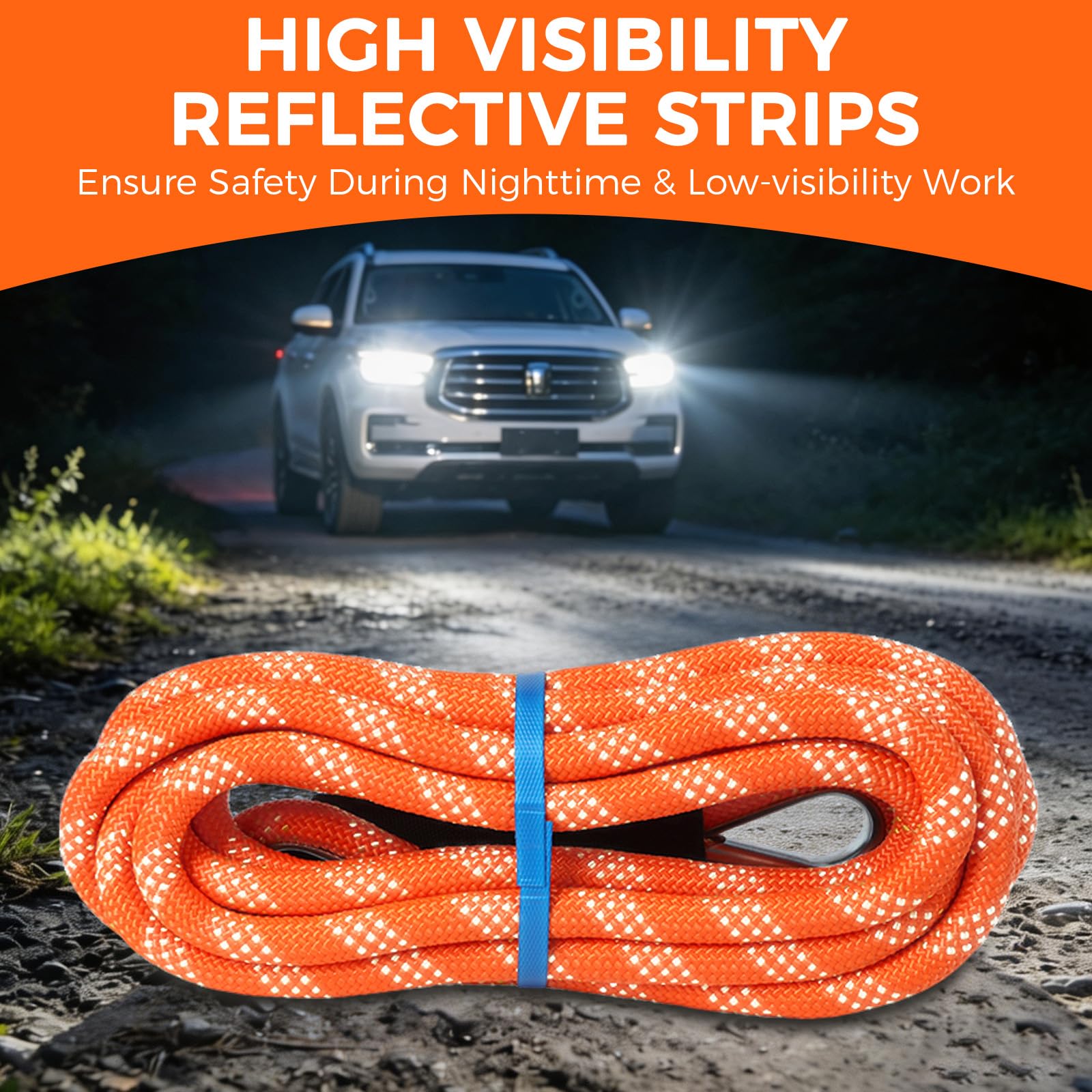 Longzhuo reflective strip at night showing high visibility and safer recoveries