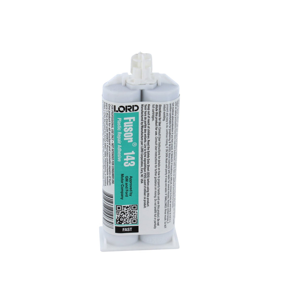 Lord Fusor adhesive nozzle close-up showing texture and precise application control