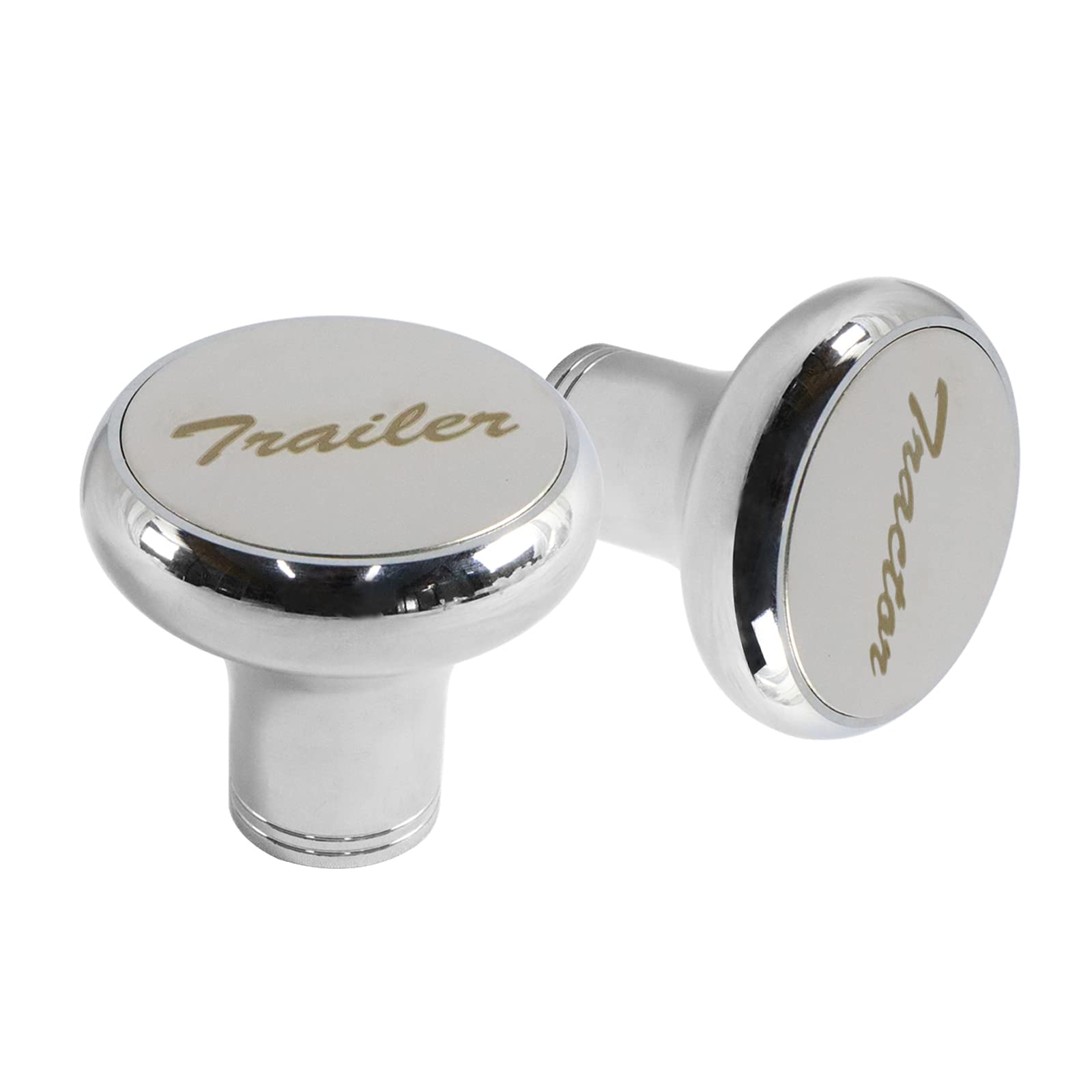 LOSTAR close-up of aluminum knob texture and stainless plaque — corrosion-resistant detail