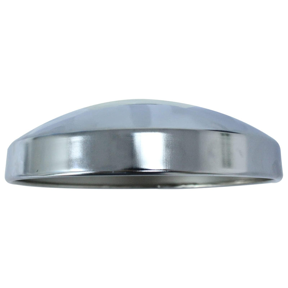 LOSTAR hub cap installed on a semi truck rear wheel enhancing appearance