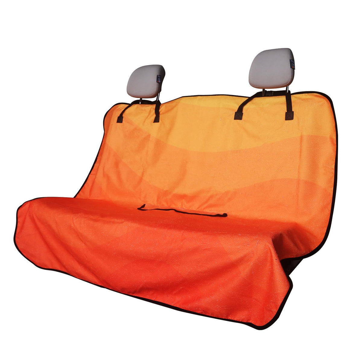 LoyaGour front view showing orange printed towel and durable protection