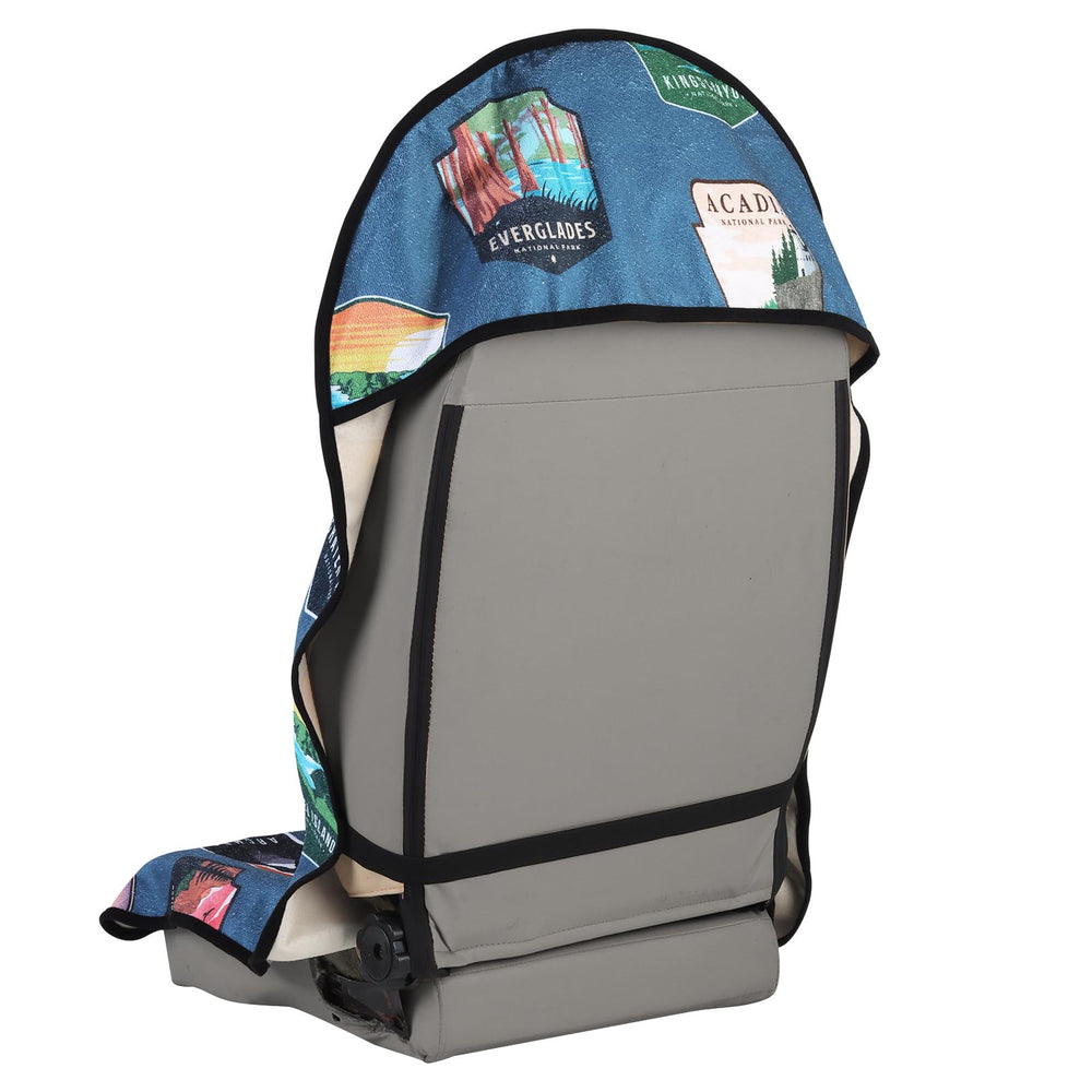 LoyaGour rolled seat towel fitting inside glovebox for compact storage
