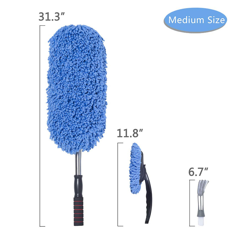 Loyakuu close-up of microfiber bristles highlighting scratch-free cleaning