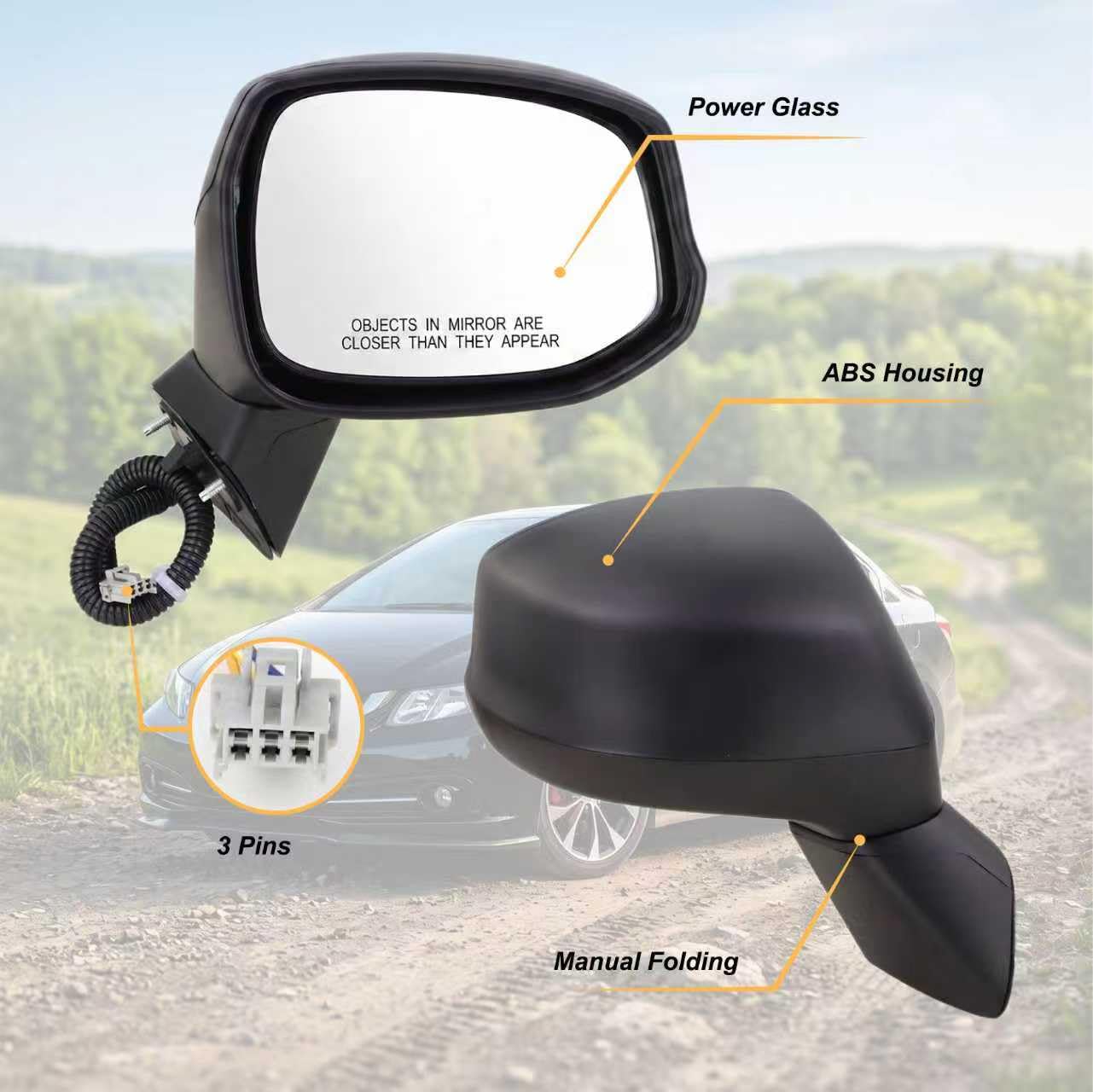 Lqito mirror glass closeup highlighting distortion-free true HD reflection