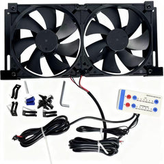 LQLXJDZZ front view of fridge vent fan showing compact design and improved airflow