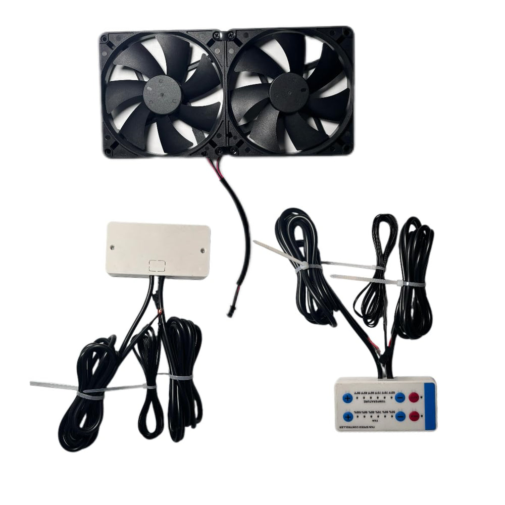 LQLXJDZZ fan mounted on RV side vent demonstrating secure fit and ventilation benefit