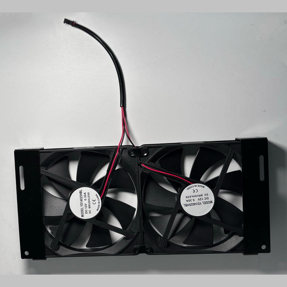 LQLXJDZZ fan beside ruler to show 5.5-inch size for proper vent fitment