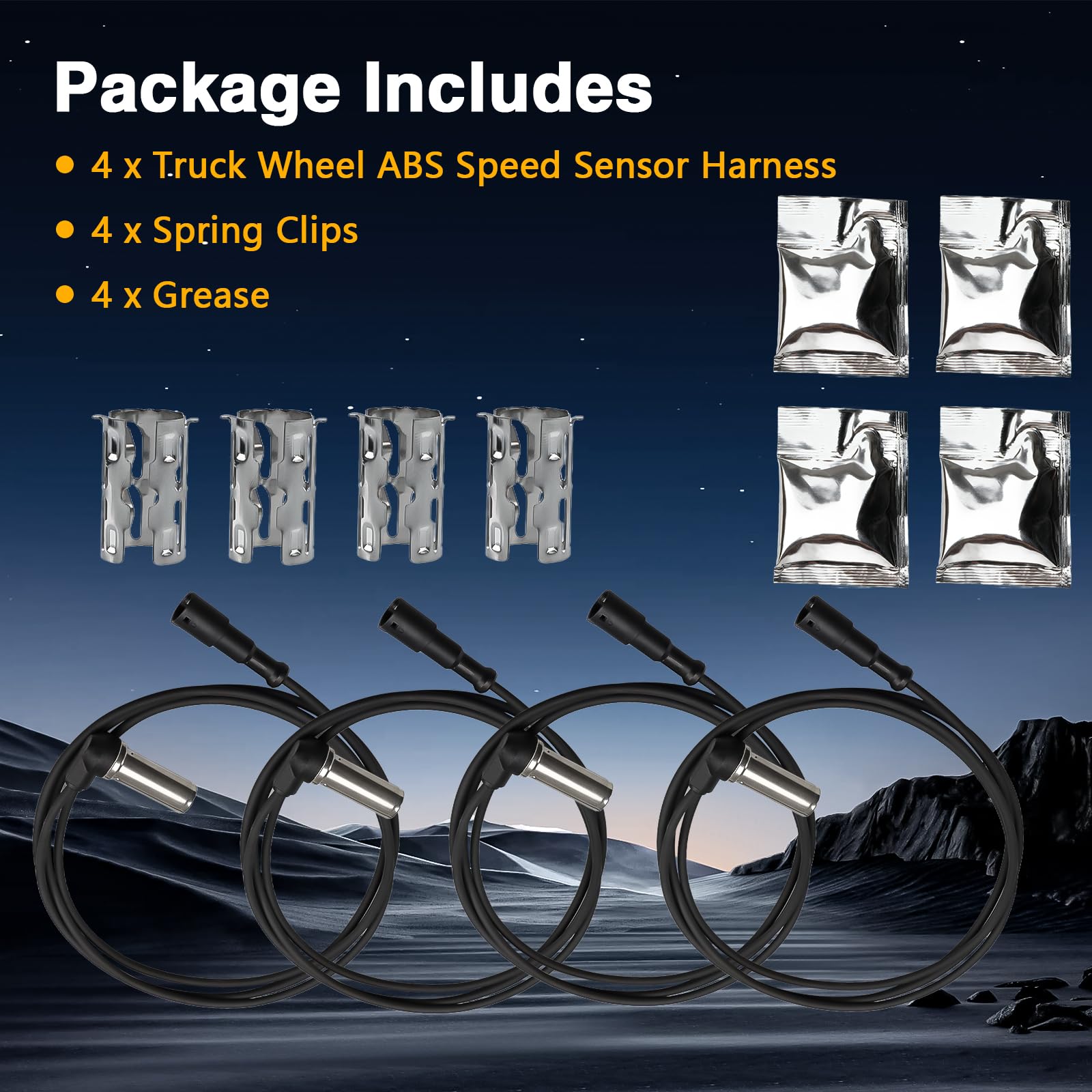 LQYLMY spring clip and grease included with harness for secure mounting and protected connectors