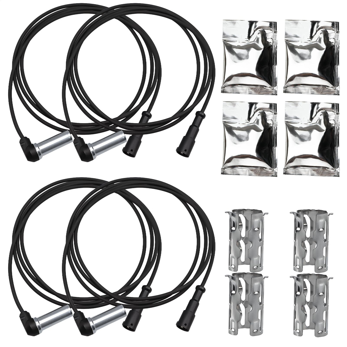 LQYLMY front view of ABS sensor harness showing plug and cable protecting reliable connection