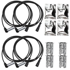 LQYLMY front view of ABS sensor harness showing plug and cable protecting reliable connection